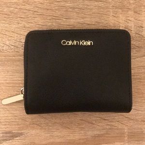 Black Leather Calvin Klein Wallet